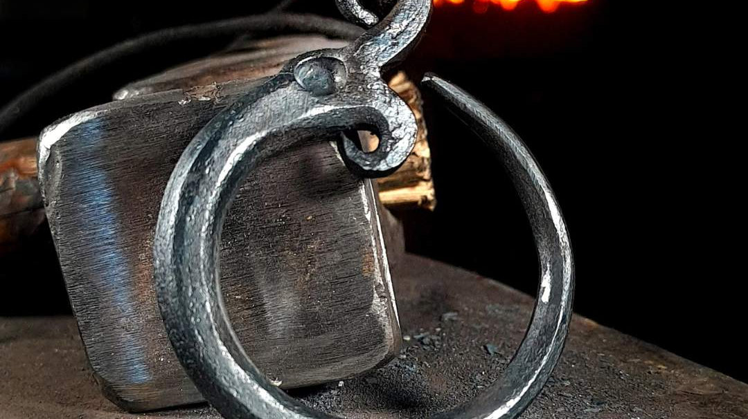 handmade jormungandr pendant