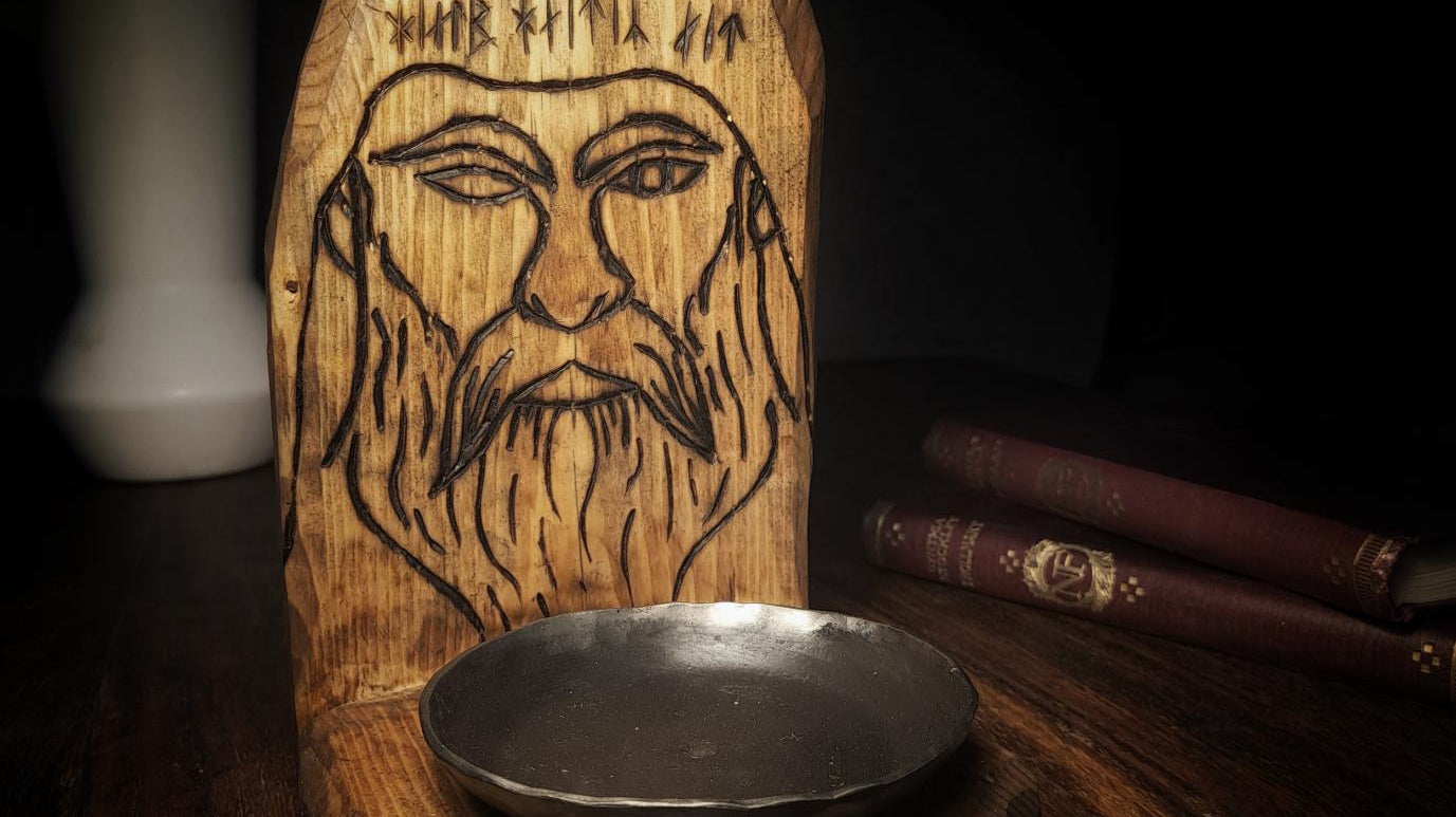 Bring the Norse Gods to Your Home: Asatru Altar Candle Holder