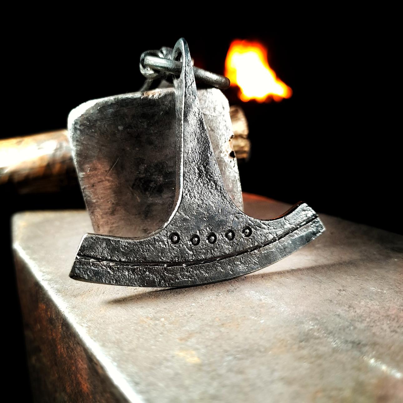 forged ukonvasara pendant