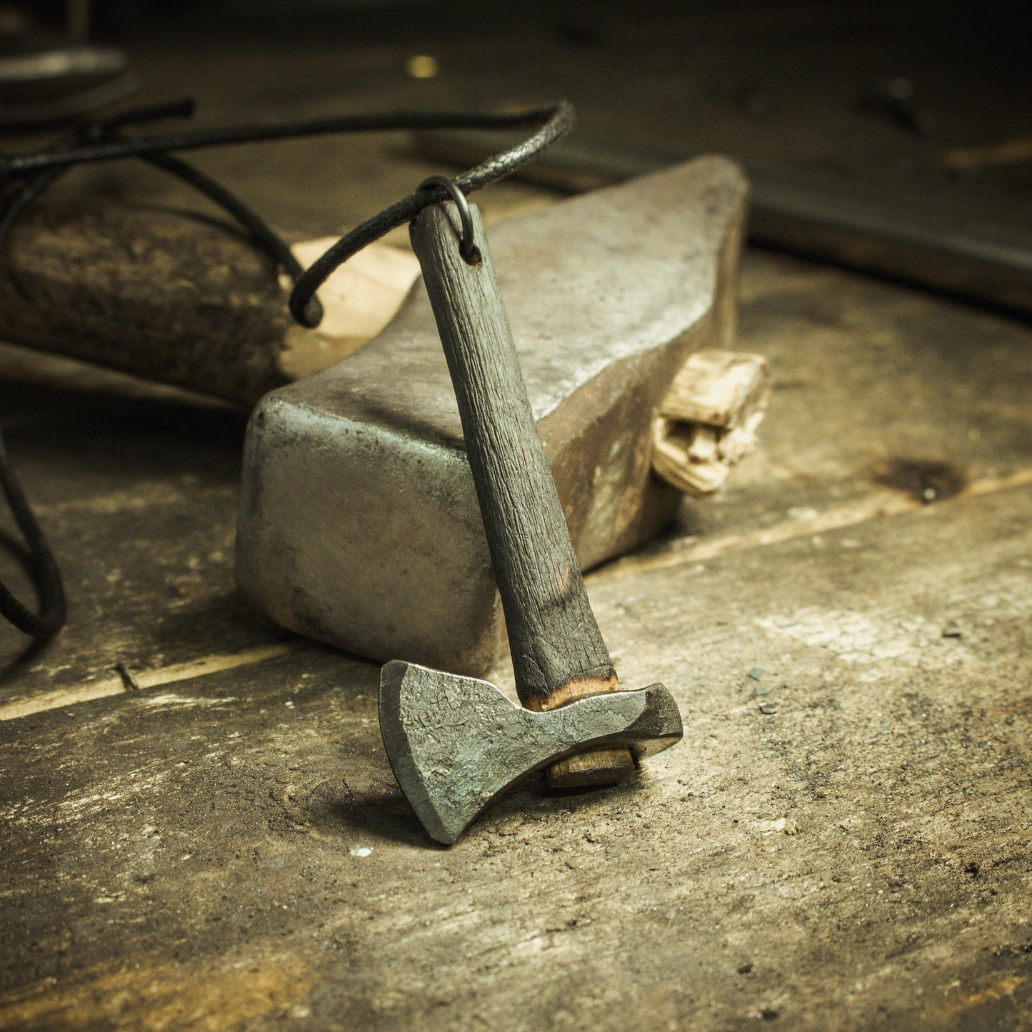 Viking beard axe pendant