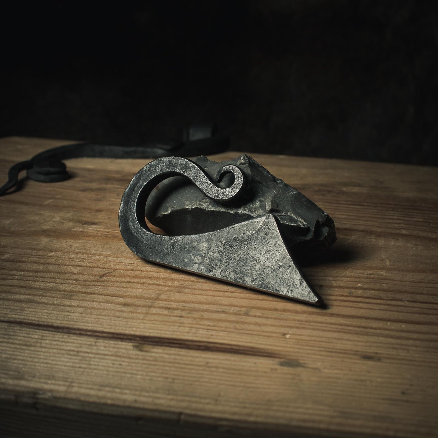 Hand forged flint striker