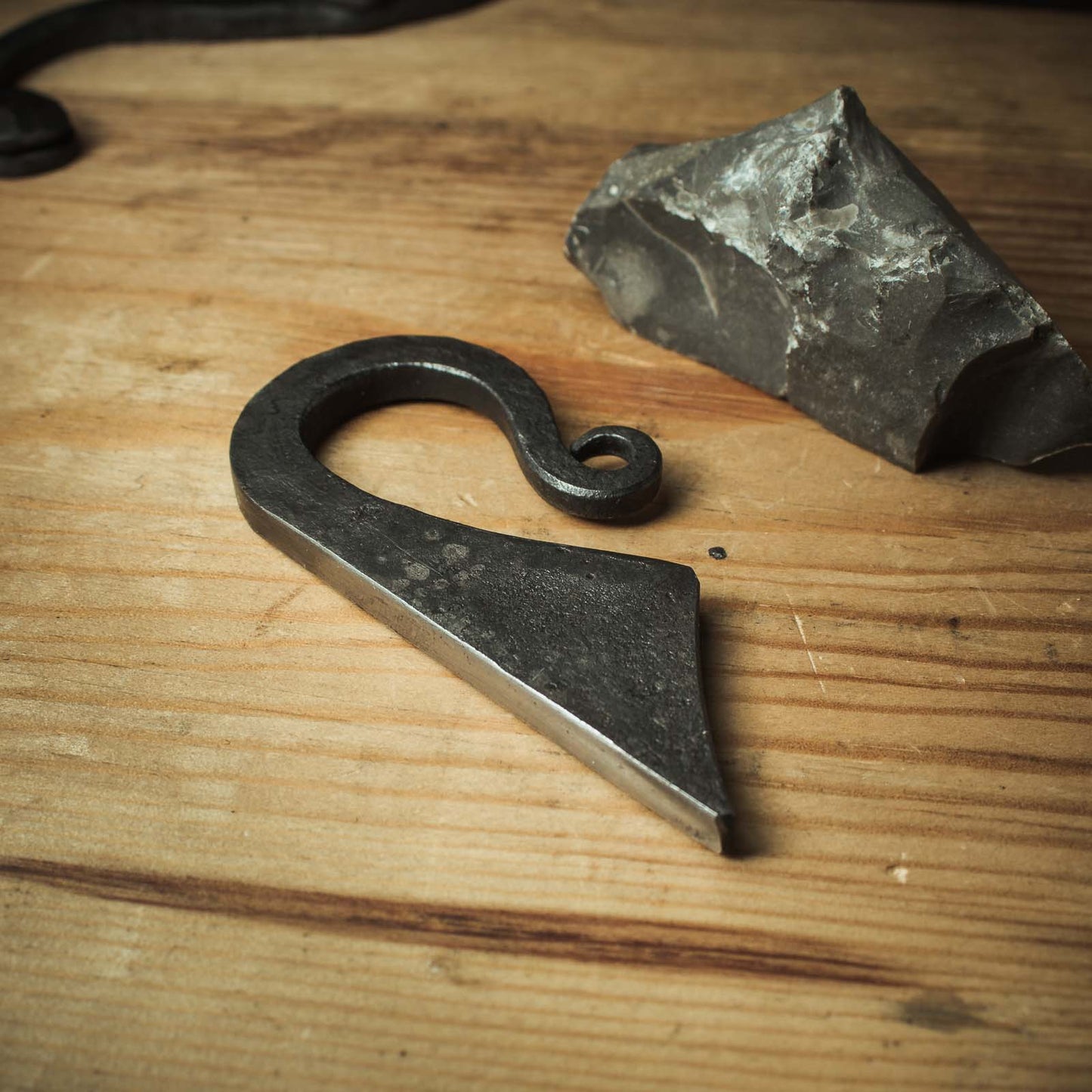 Hand forged flint striker