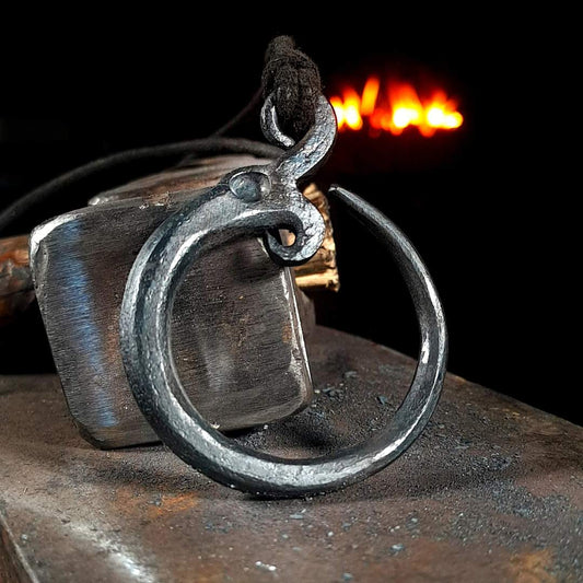 handmade jormungandr pendant