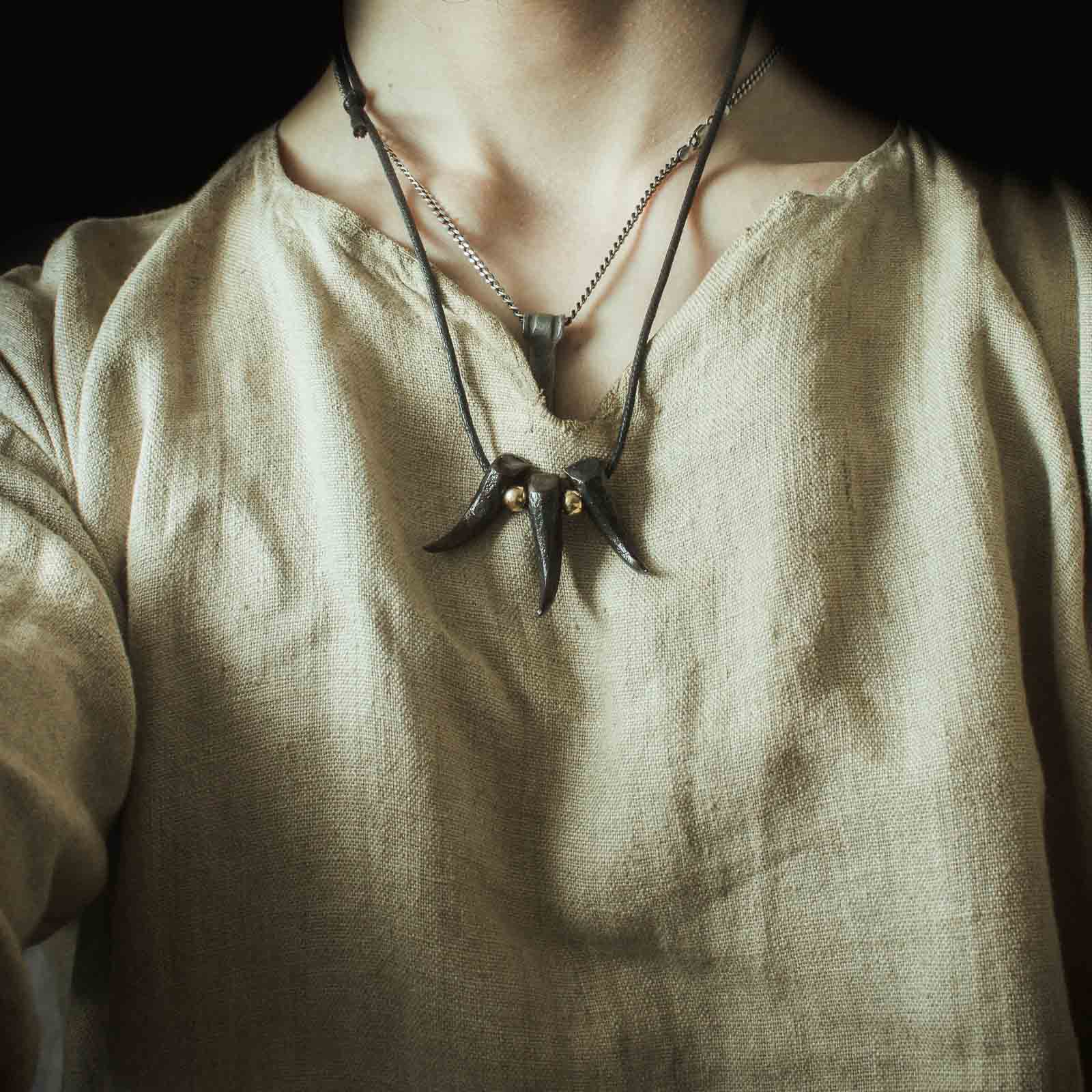 forged claw necklace