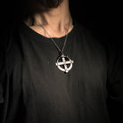 iron sun cross penant