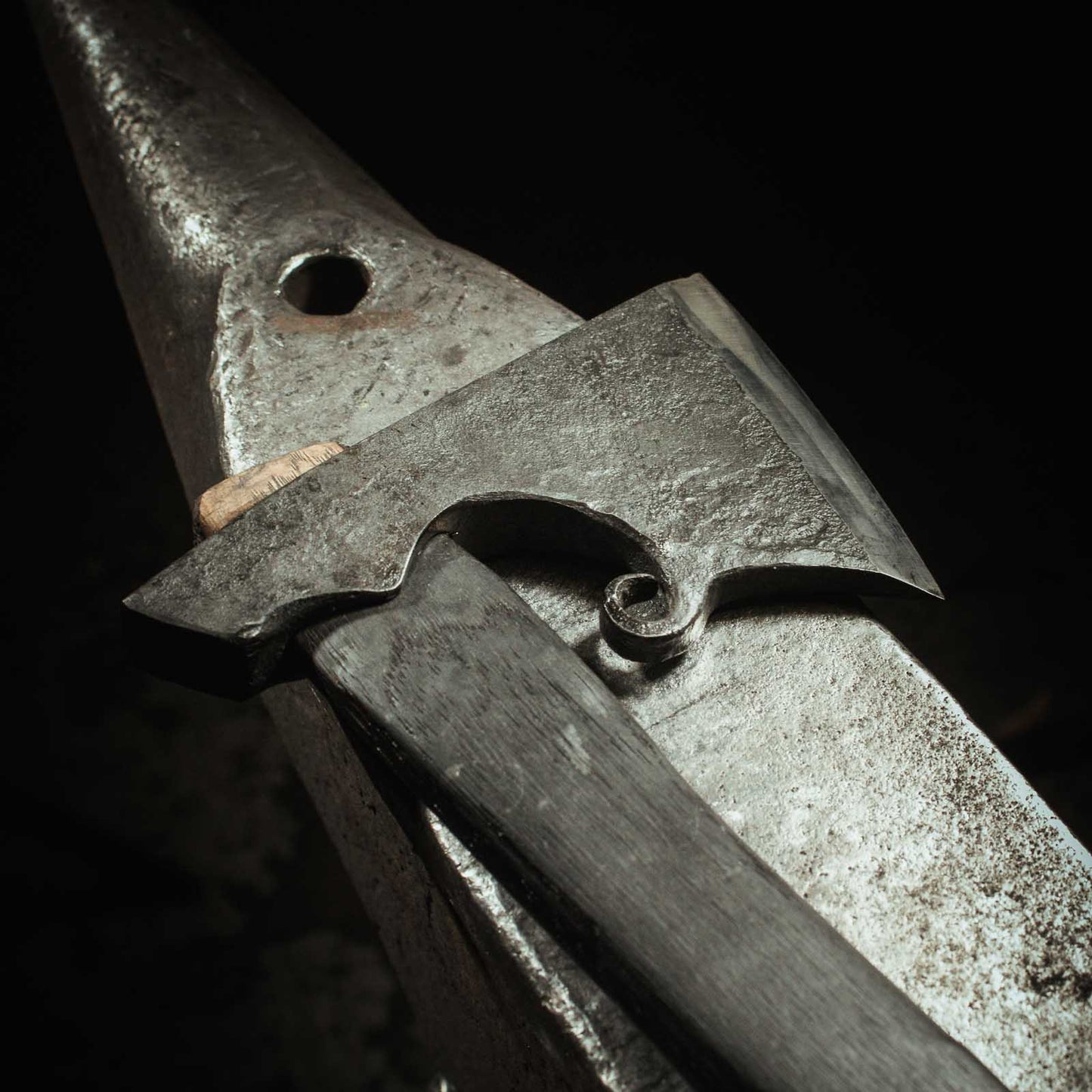 hand-forged viking axe