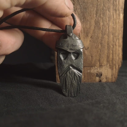 showing a norse god thor pendant
