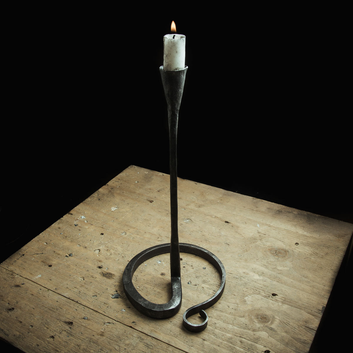 forged candle stick