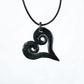 forged heart necklace