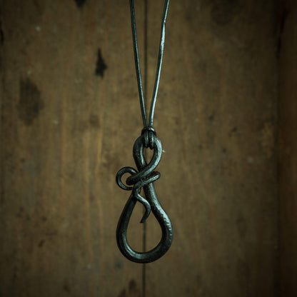 Forged teardrop, Gothic pendant