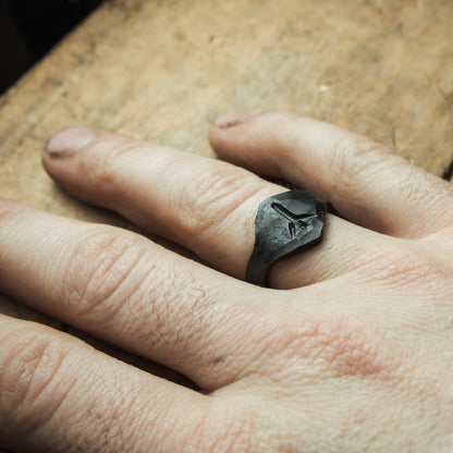Viking ring with rune engraved